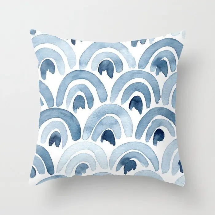 Berrie's Blue Small Fresh Abstract Pillow Case - Stylish Home Accent