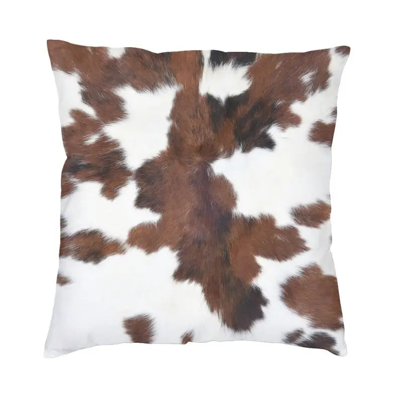 Celia's Cowhide Texture Pillow - Stylish and Unique Home Decor