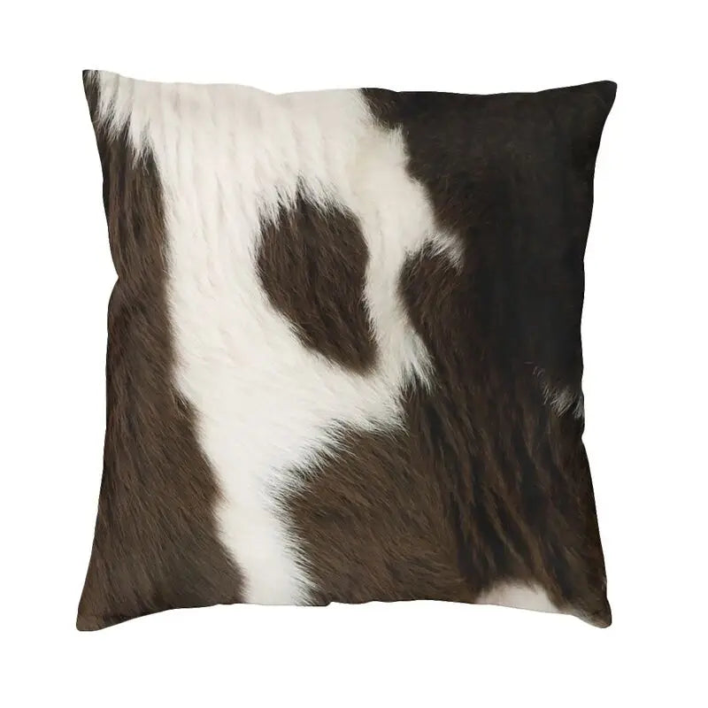 Celia's Cowhide Texture Pillow - Stylish and Unique Home Decor