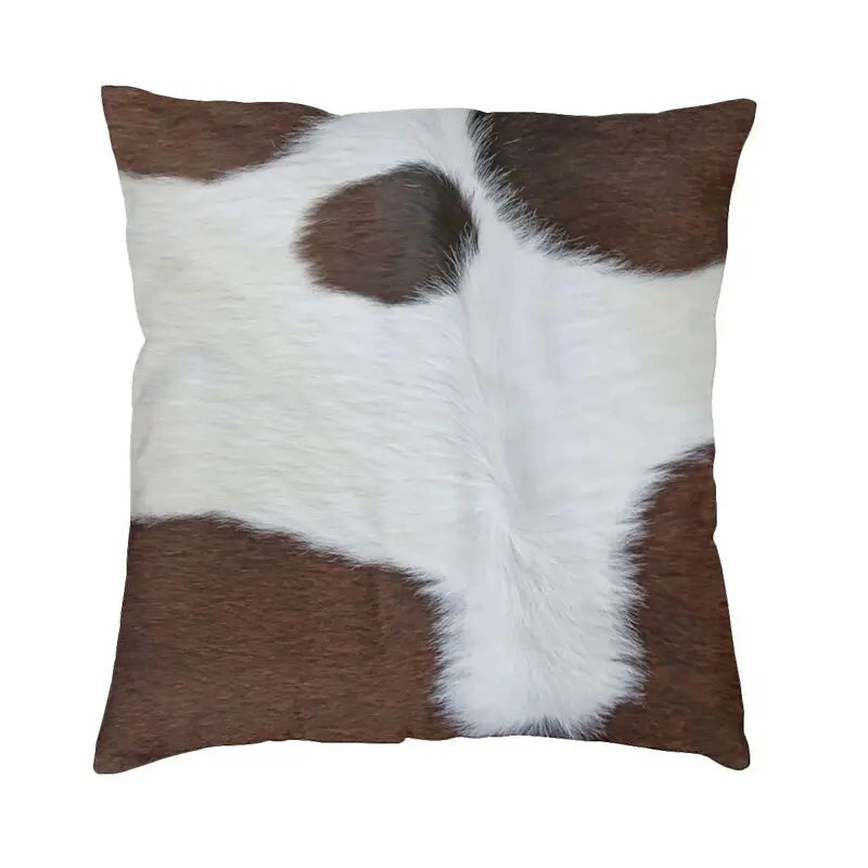 Celia's Cowhide Texture Pillow - Stylish and Unique Home Decor