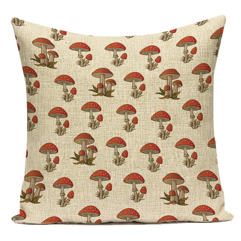 Momo's Mushroom Pillow Covers - Whimsical and Stylish Home Decor