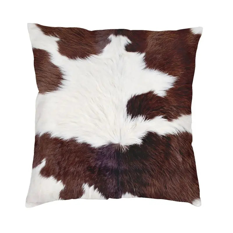 Celia's Cowhide Texture Pillow - Stylish and Unique Home Decor