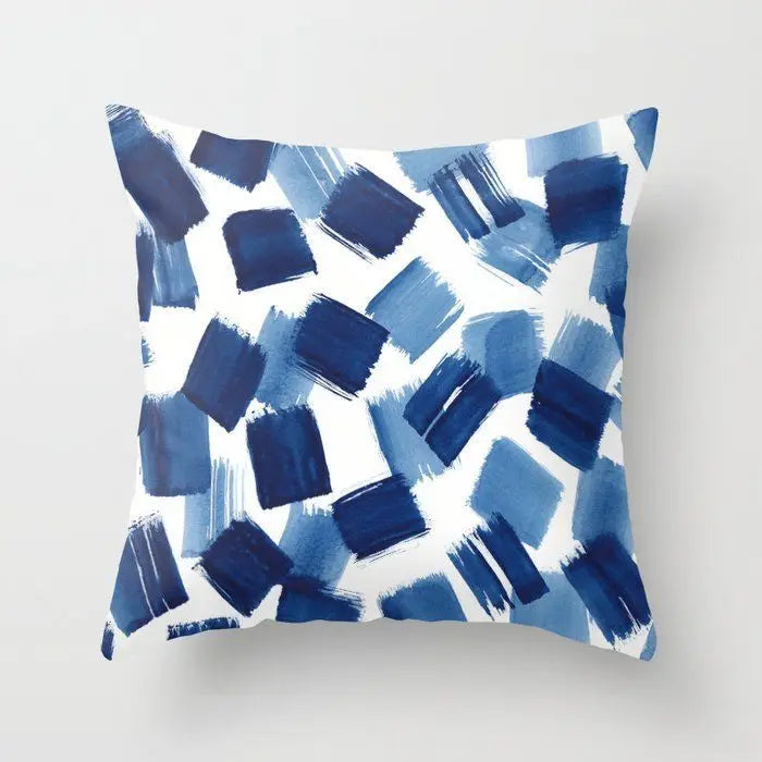 Berrie's Blue Small Fresh Abstract Pillow Case - Stylish Home Accent