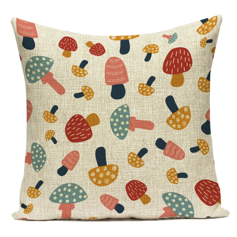 Momo's Mushroom Pillow Covers - Whimsical and Stylish Home Decor