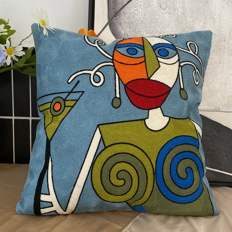Petra's Picasso Pillow Collection - Modern Art Pillows for Home Decor