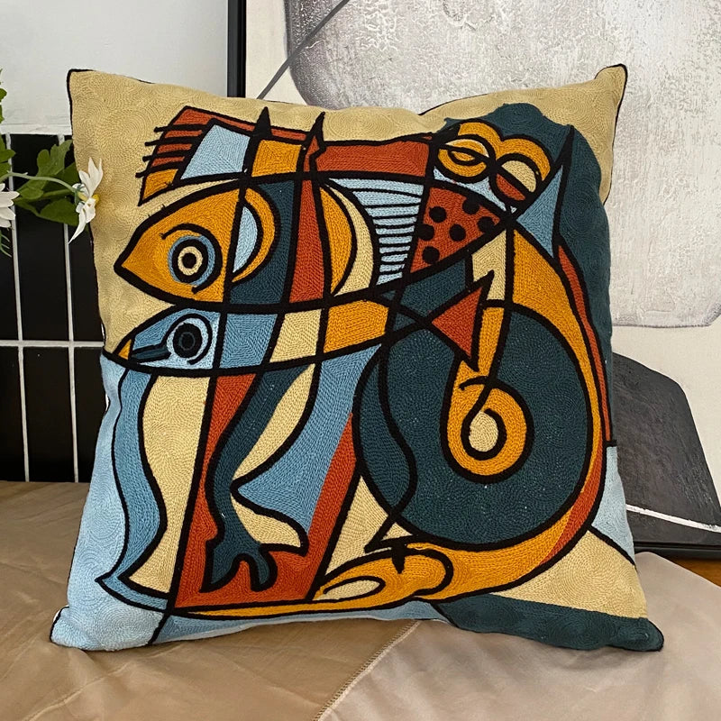 Petra's Picasso Pillow Collection - Modern Art Pillows for Home Decor
