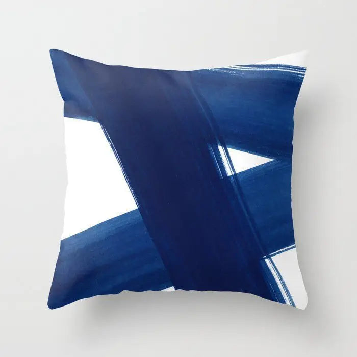 Berrie's Blue Small Fresh Abstract Pillow Case - Stylish Home Accent