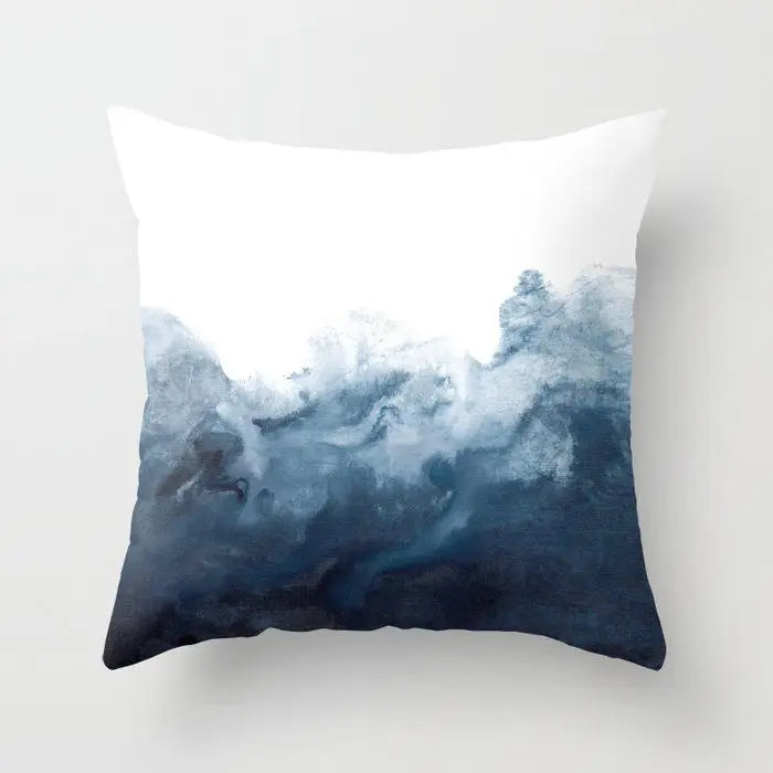 Berrie's Blue Small Fresh Abstract Pillow Case - Stylish Home Accent