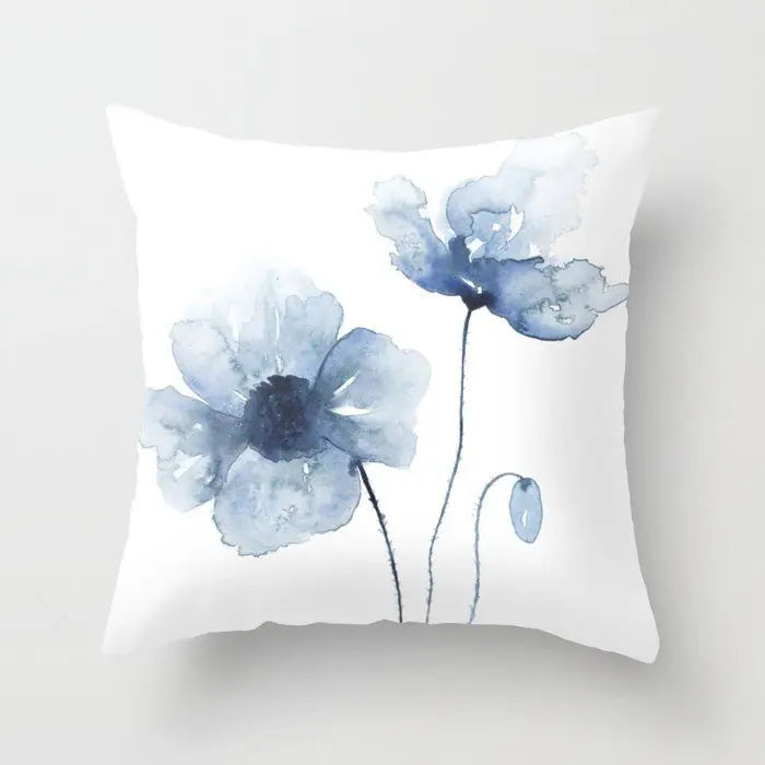 Berrie's Blue Small Fresh Abstract Pillow Case - Stylish Home Accent