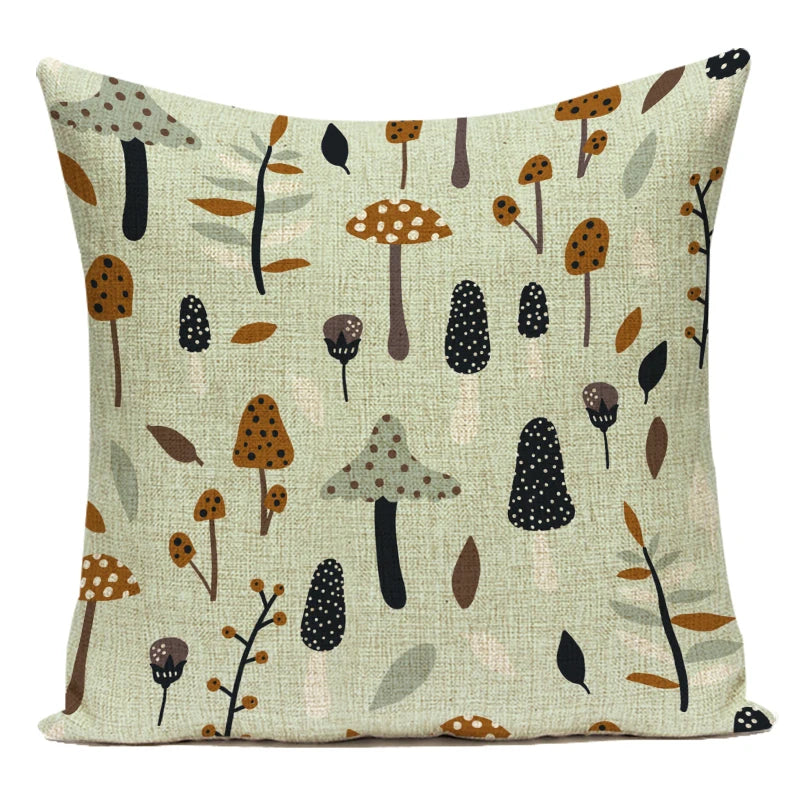 Momo's Mushroom Pillow Covers - Whimsical and Stylish Home Decor