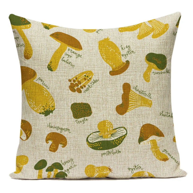 Momo's Mushroom Pillow Covers - Whimsical and Stylish Home Decor