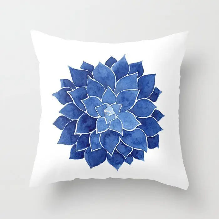 Berrie's Blue Small Fresh Abstract Pillow Case - Stylish Home Accent