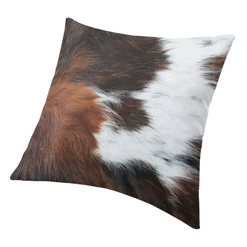 Celia's Cowhide Texture Pillow - Stylish and Unique Home Decor