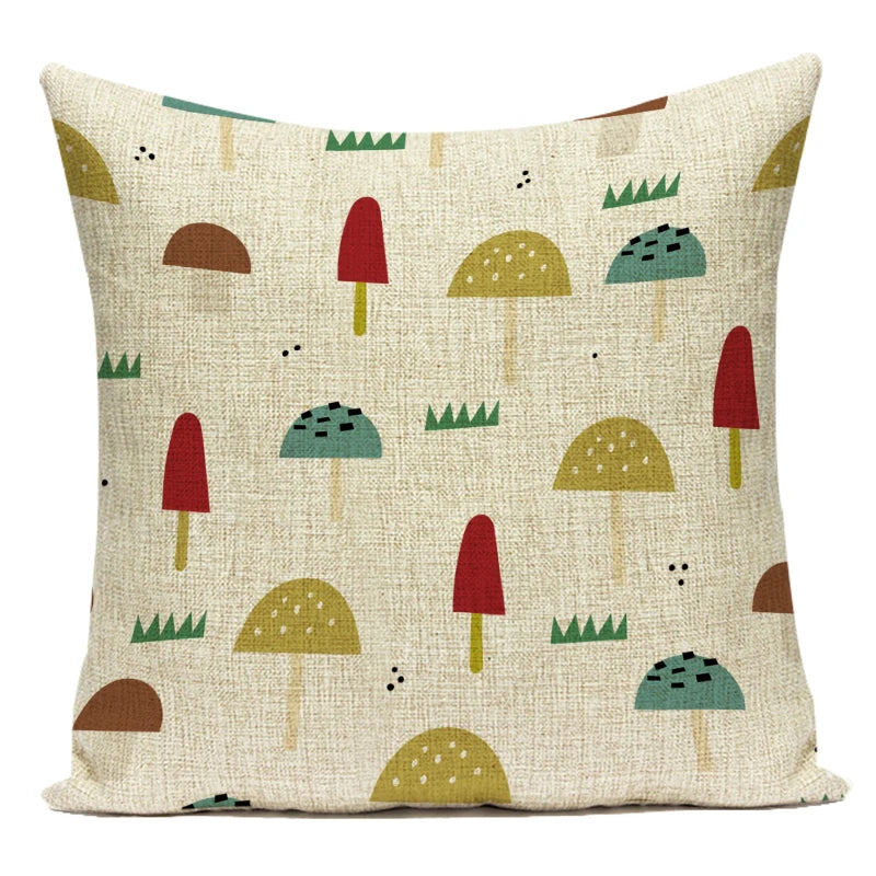 Momo's Mushroom Pillow Covers - Whimsical and Stylish Home Decor