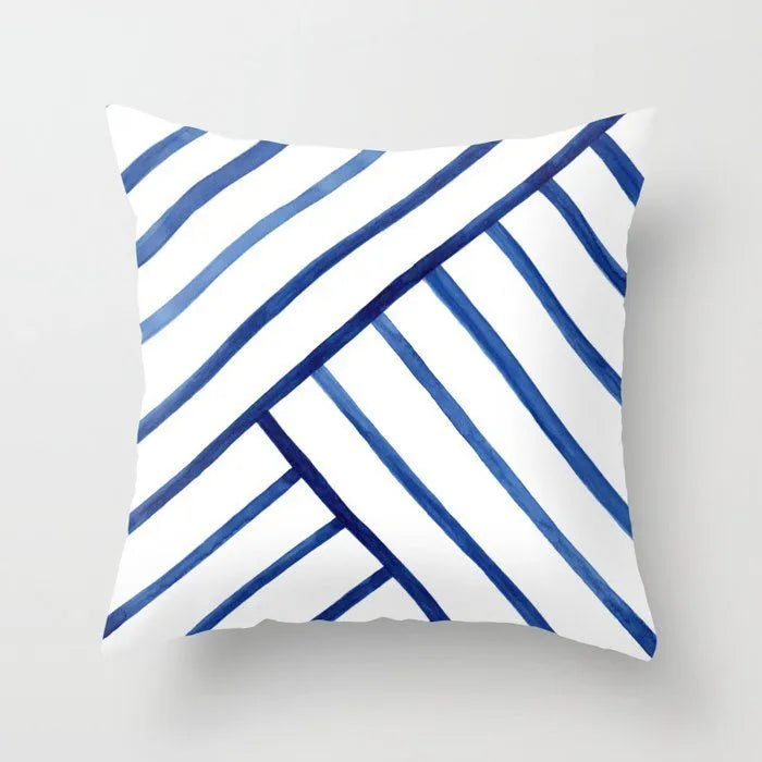 Berrie's Blue Small Fresh Abstract Pillow Case - Stylish Home Accent