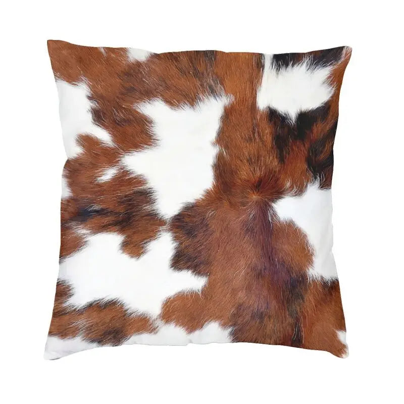 Celia's Cowhide Texture Pillow - Stylish and Unique Home Decor