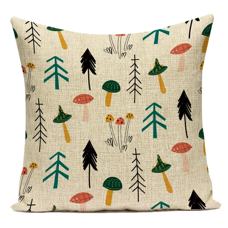 Momo's Mushroom Pillow Covers - Whimsical and Stylish Home Decor