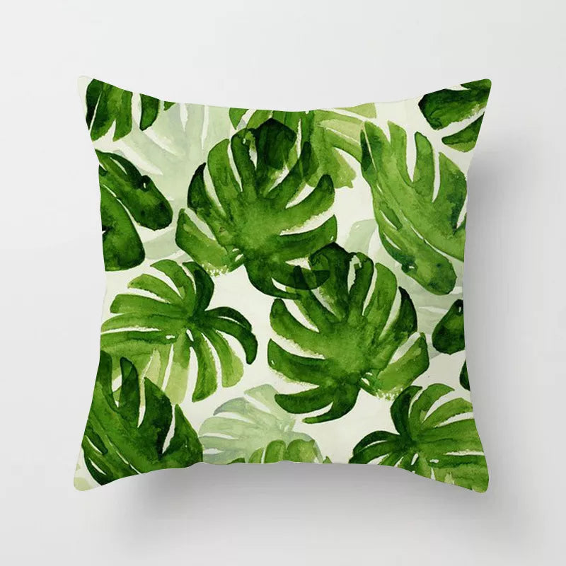 Kiki's Cactus Monstera Pillow Covers - Fresh Botanical Home Decor