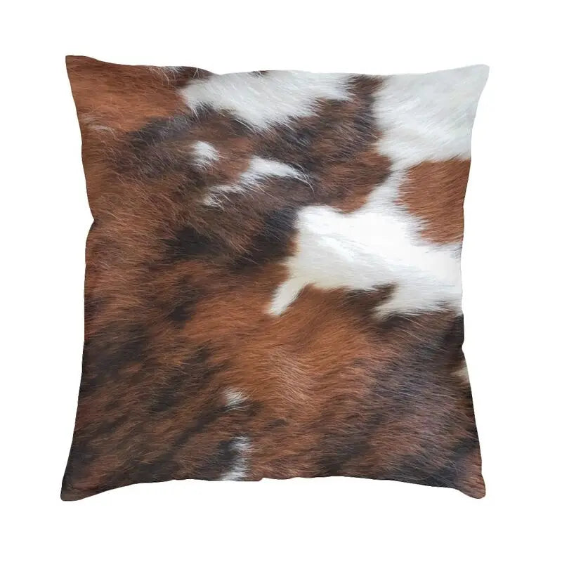 Celia's Cowhide Texture Pillow - Stylish and Unique Home Decor