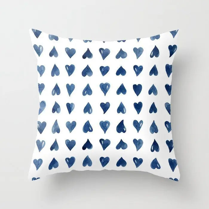 Berrie's Blue Small Fresh Abstract Pillow Case - Stylish Home Accent