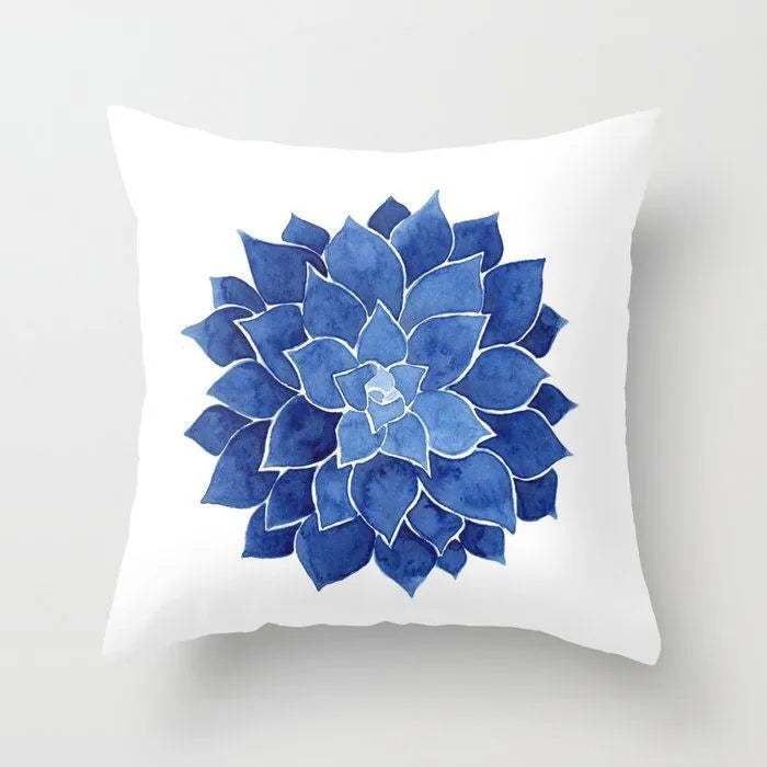 Berrie's Blue Small Fresh Abstract Pillow Case - Stylish Home Accent