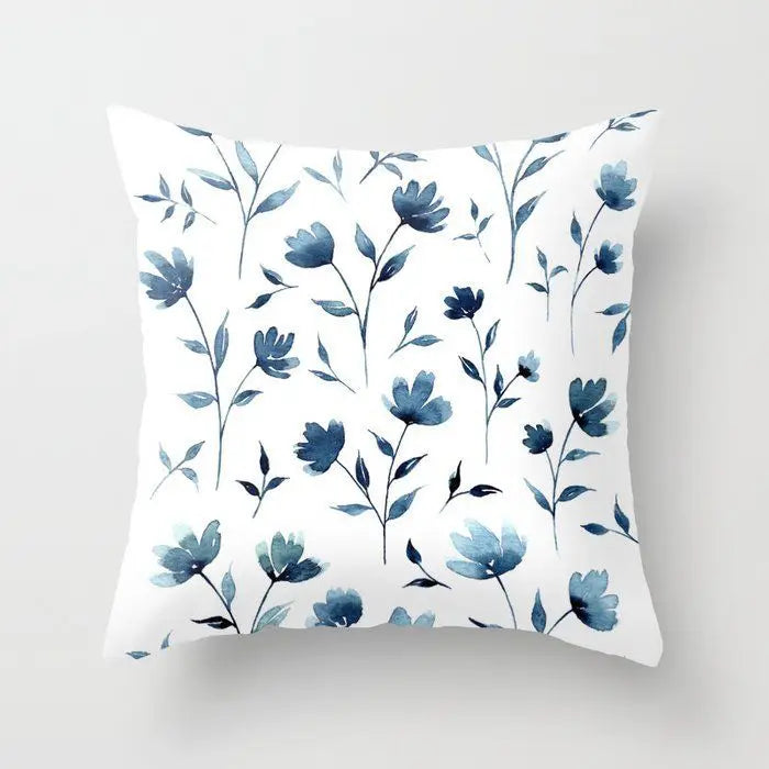 Berrie's Blue Small Fresh Abstract Pillow Case - Stylish Home Accent