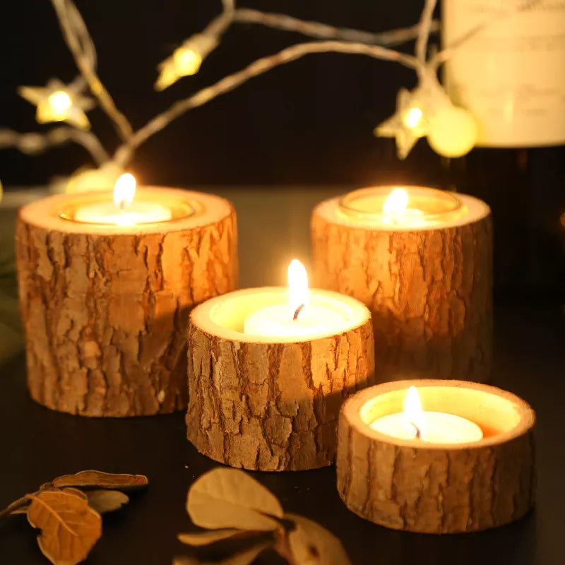 Winne's Wood Candlestick Holder