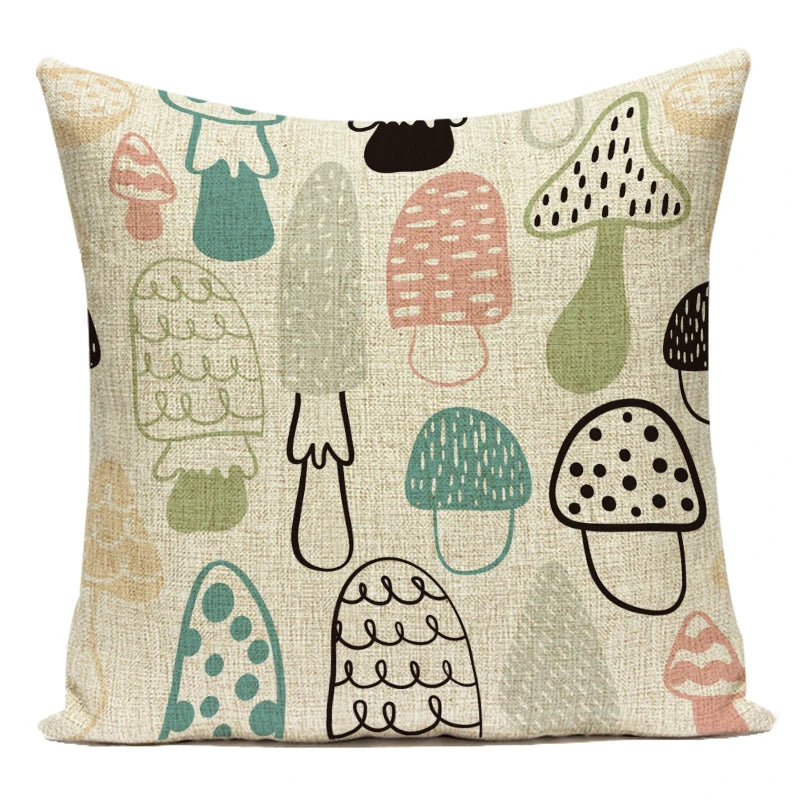 Momo's Mushroom Pillow Covers - Whimsical and Stylish Home Decor
