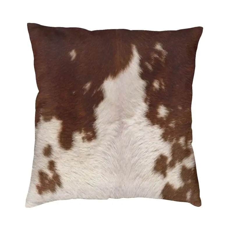 Celia's Cowhide Texture Pillow - Stylish and Unique Home Decor