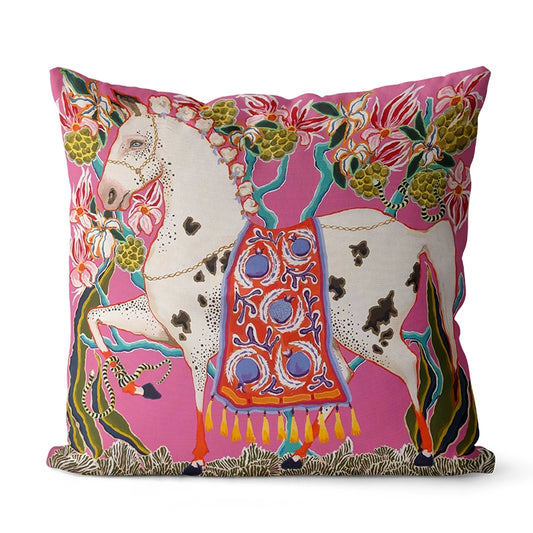 Rene's Retro Animal Pattern Pillow Cover