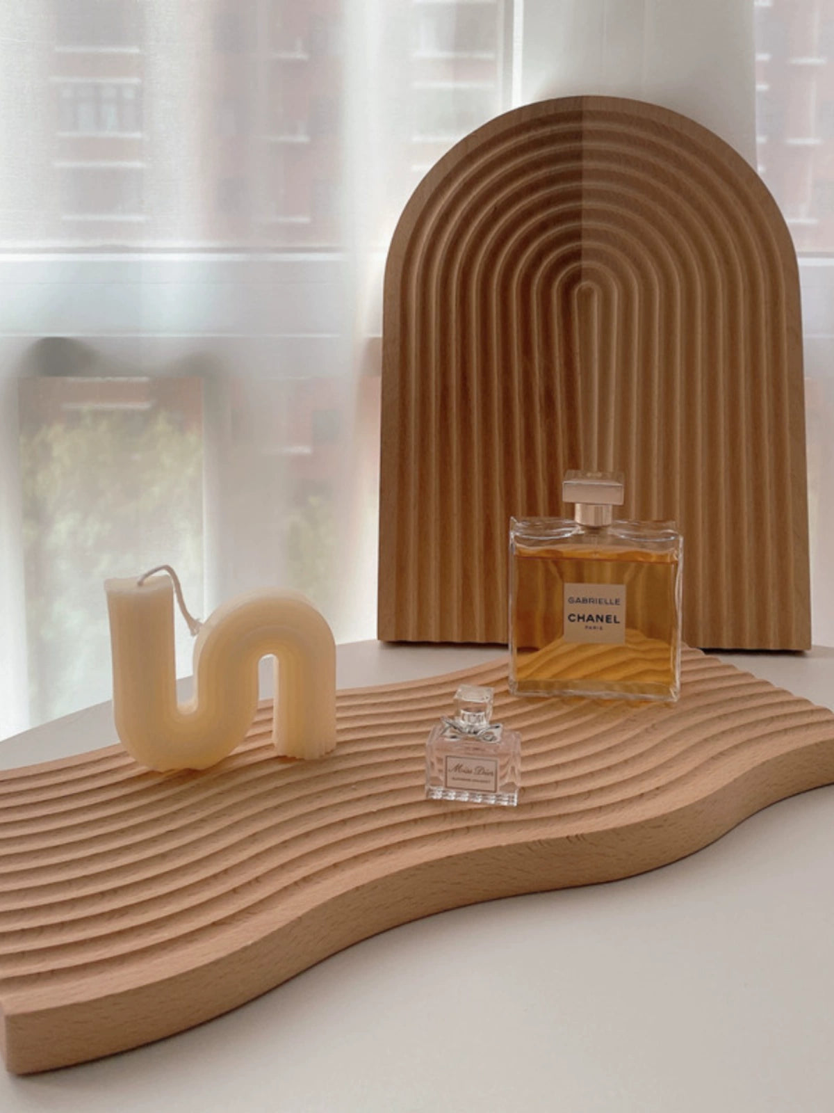 Versatile Wooden Tray - Perfect for Perfume, Soap, Jewelry & Candles
