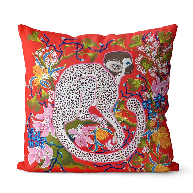 Rene's Retro Animal Pattern Pillow Cover
