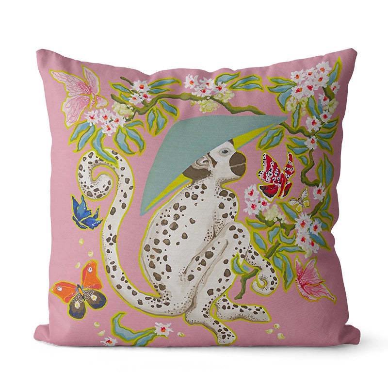Rene's Retro Animal Pattern Pillow Cover