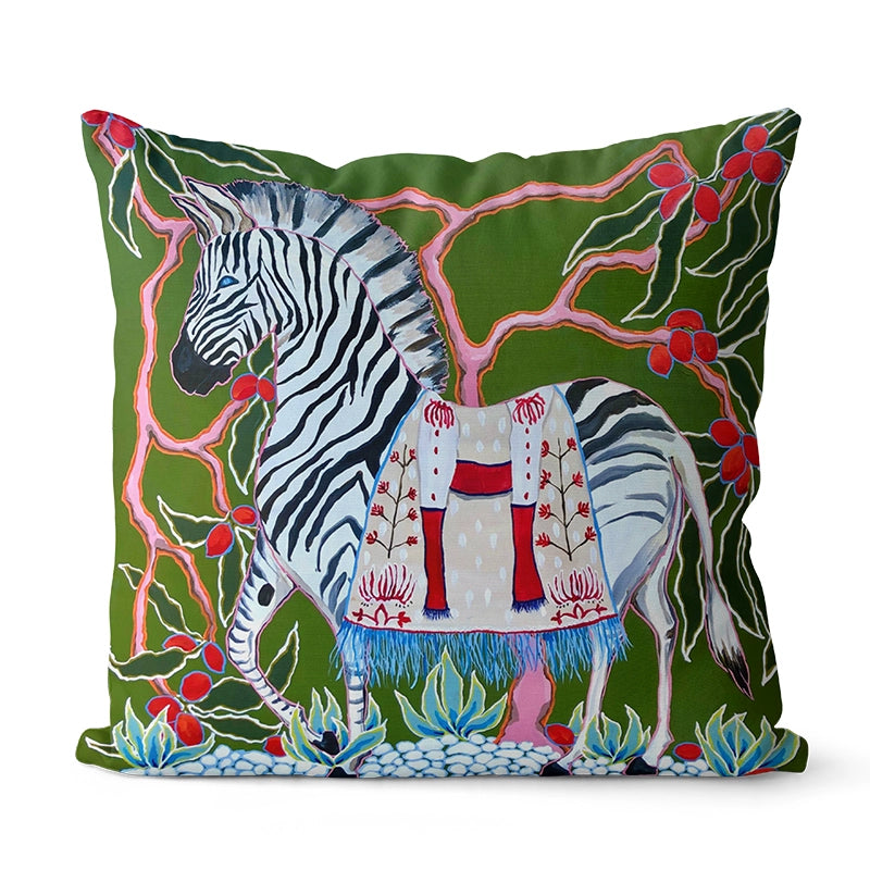 Rene's Retro Animal Pattern Pillow Cover