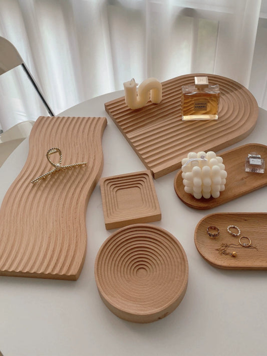 Versatile Wooden Tray - Perfect for Perfume, Soap, Jewelry & Candles