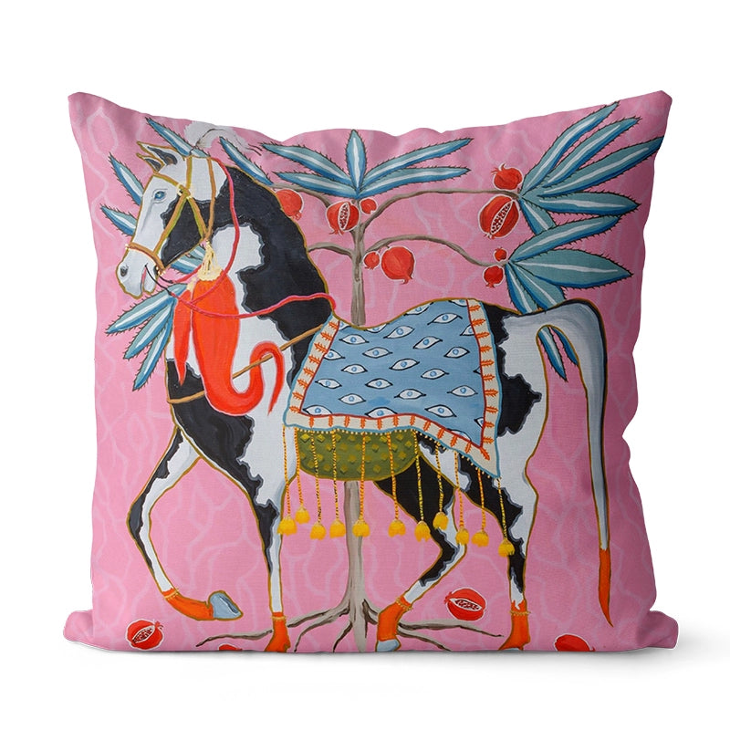 Rene's Retro Animal Pattern Pillow Cover