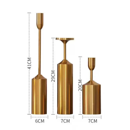 Sandi's 6-Piece Ghetto Gold Candle Stick holders