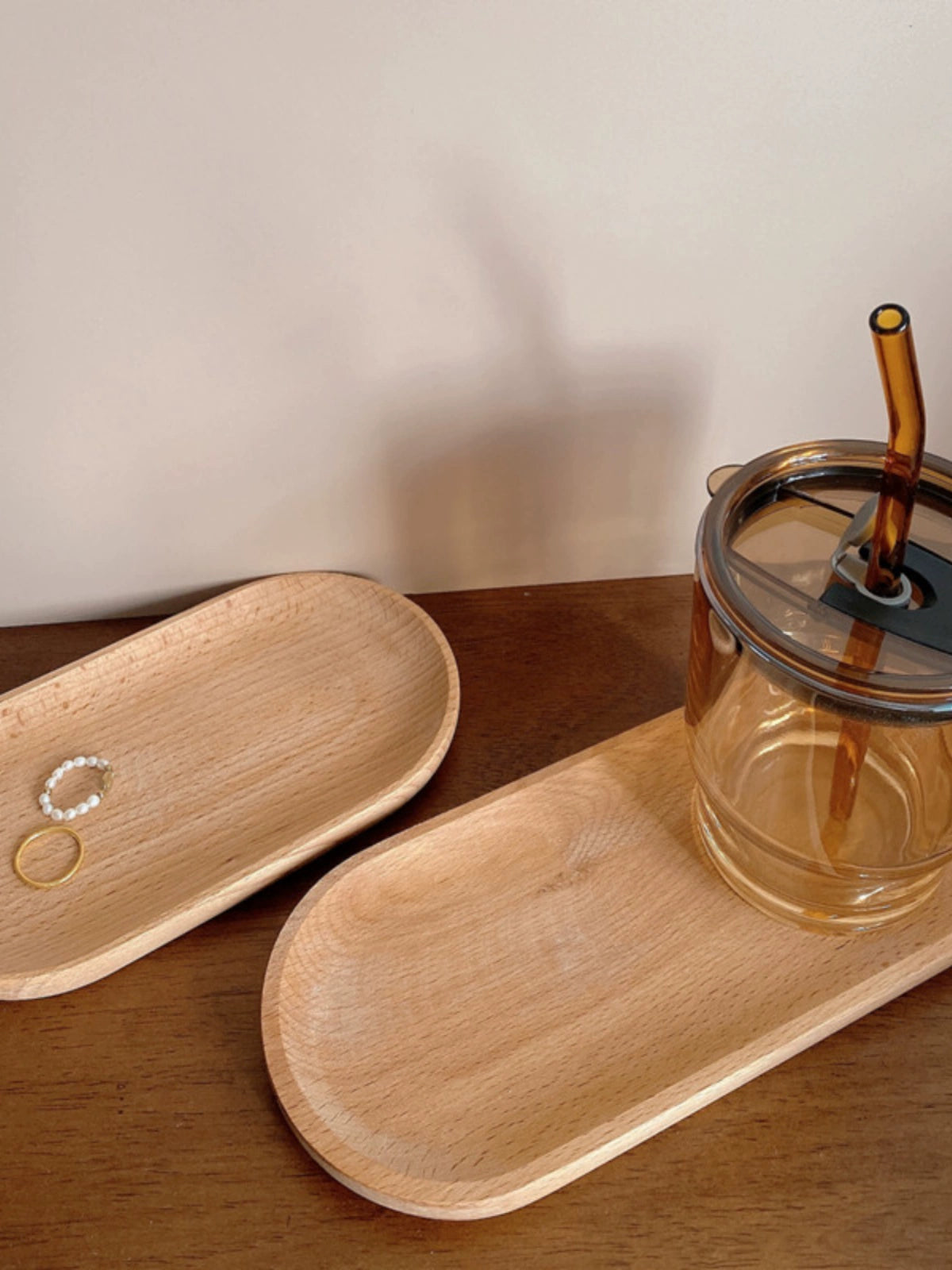 Versatile Wooden Tray - Perfect for Perfume, Soap, Jewelry & Candles