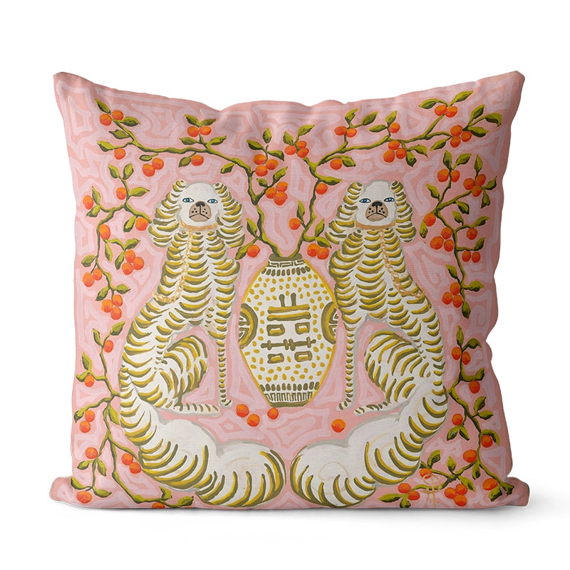 Rene's Retro Animal Pattern Pillow Cover