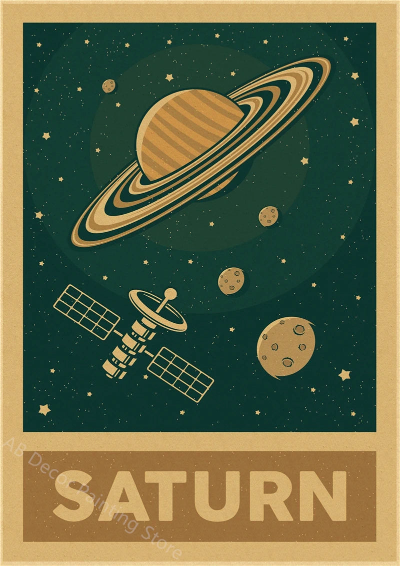 Buzz's Retro Space Travel Posters – Planets and Universe