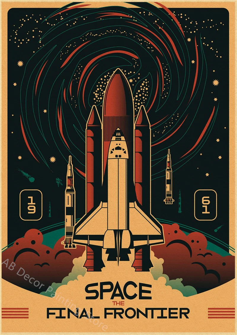 Buzz's Retro Space Travel Posters – Planets and Universe