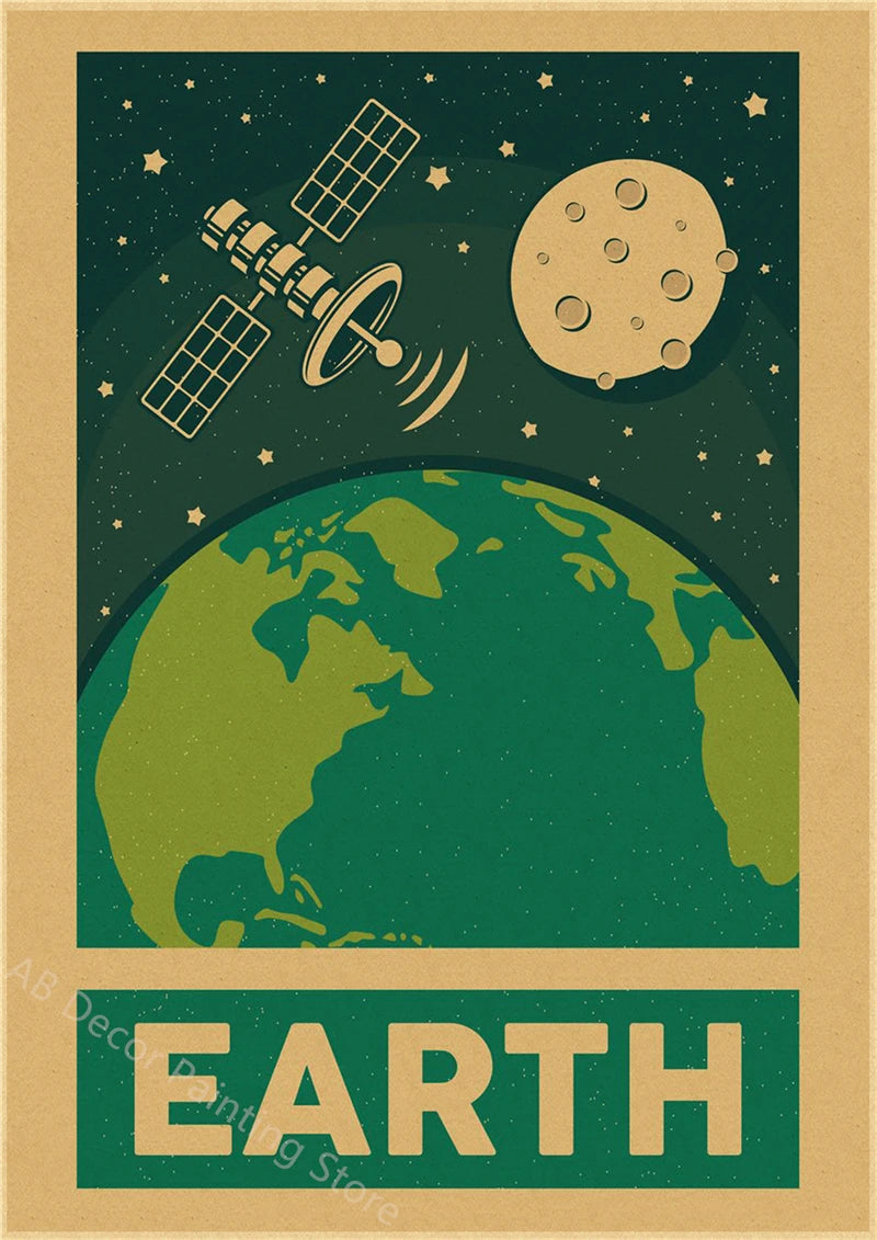 Buzz's Retro Space Travel Posters – Planets and Universe