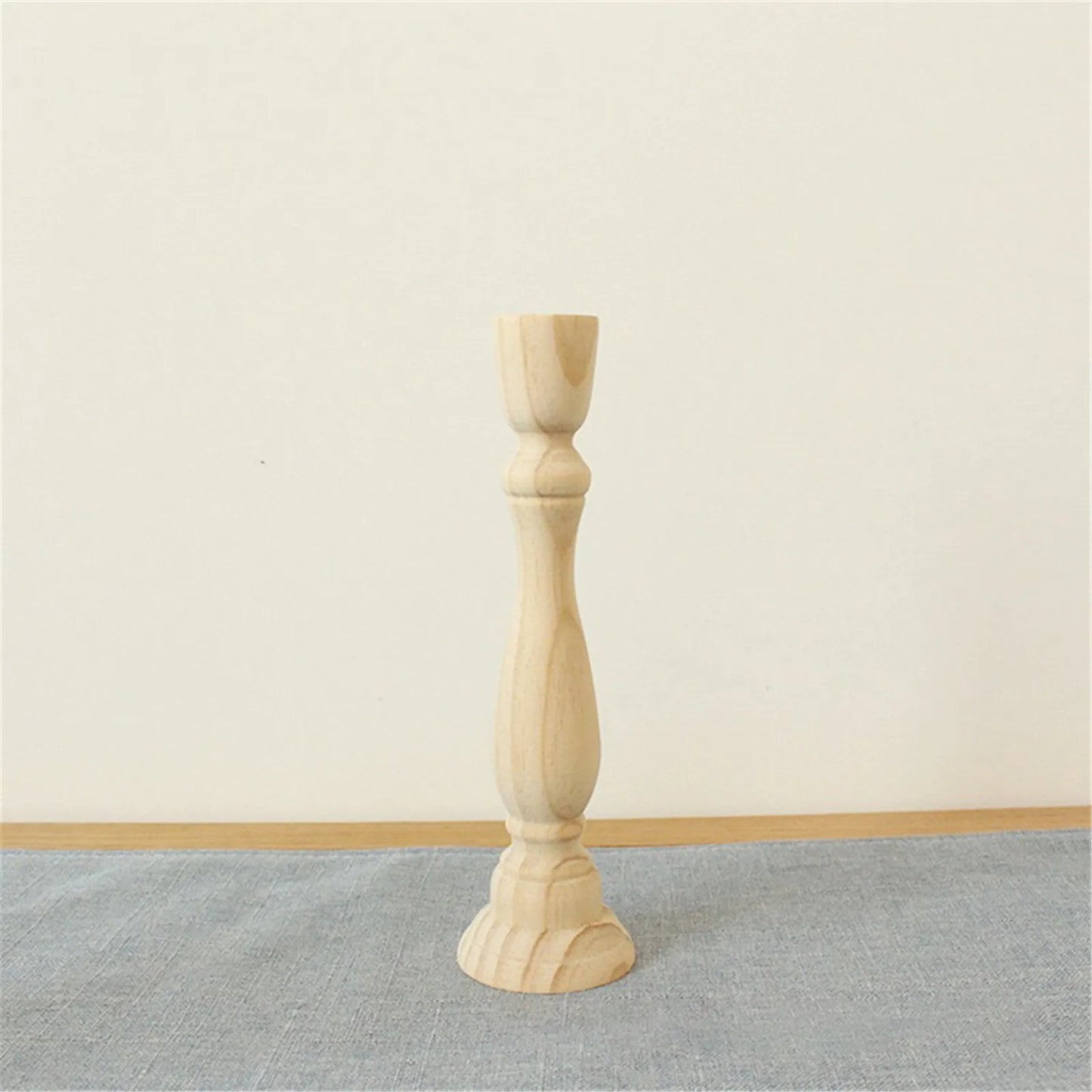 Larry's Raw Wooden Candle Holders - Rustic & Natural Home Decor