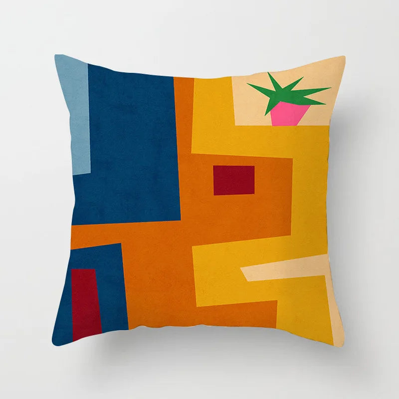 Nora's Nordic Abstract Oil Painting Pillow Covers - Scandinavian Home Decor