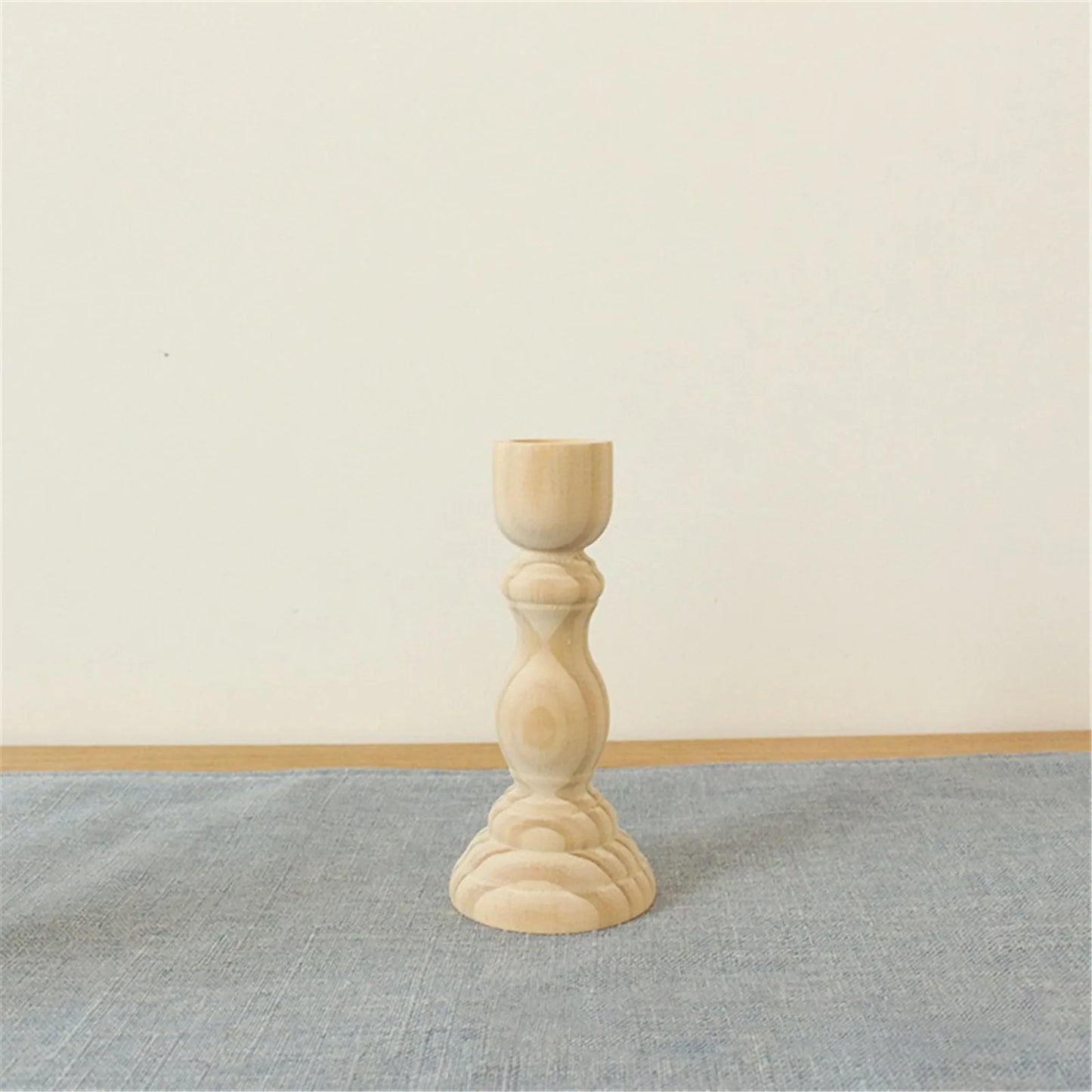 Larry's Raw Wooden Candle Holders - Rustic & Natural Home Decor