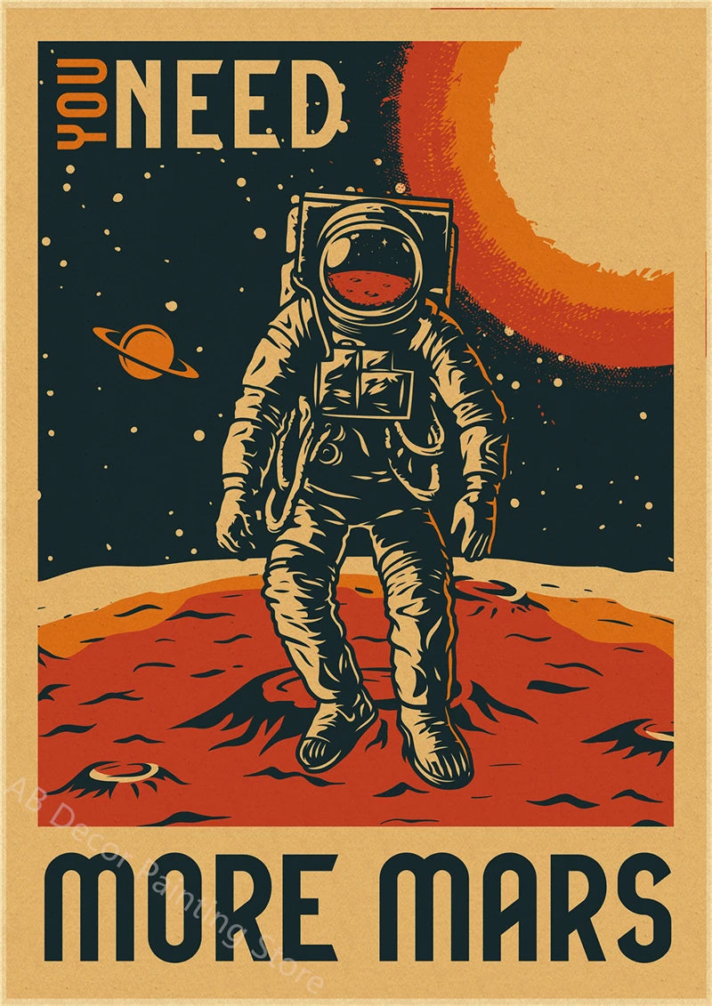 Buzz's Retro Space Travel Posters – Planets and Universe