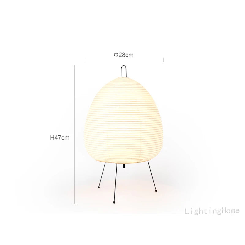 Japanese Design Akari Wabi-Sabi Yong Table Lamp - Elegant Home Decor