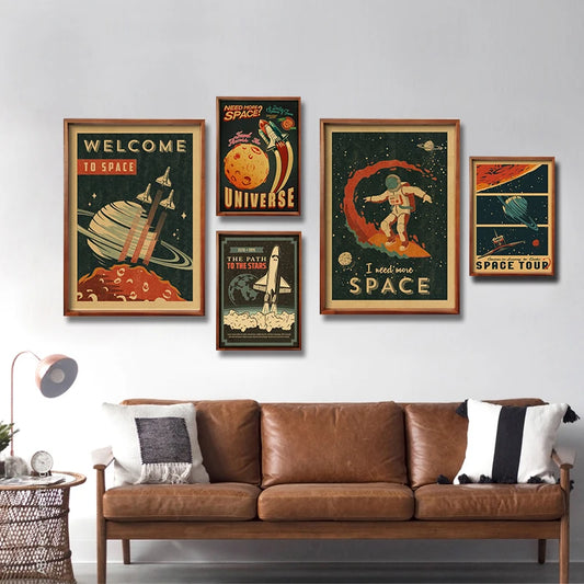 Buzz's Retro Space Travel Posters – Planets and Universe
