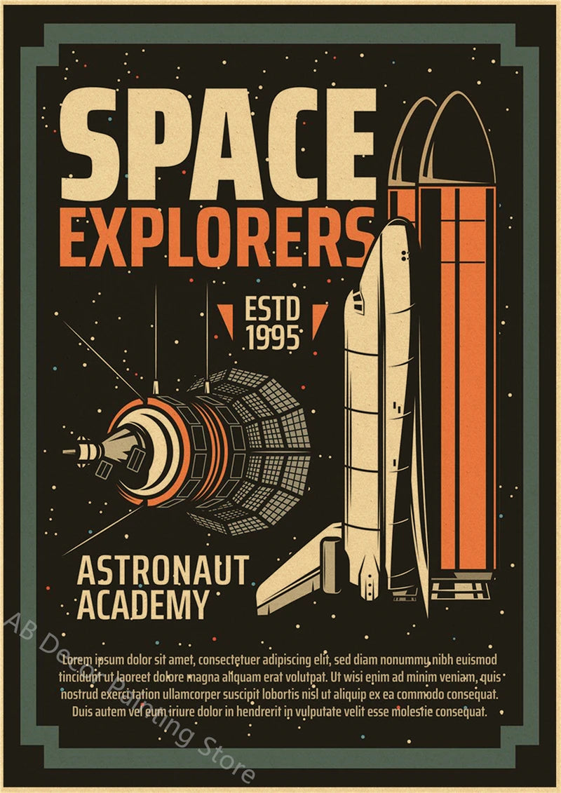 Buzz's Retro Space Travel Posters – Planets and Universe