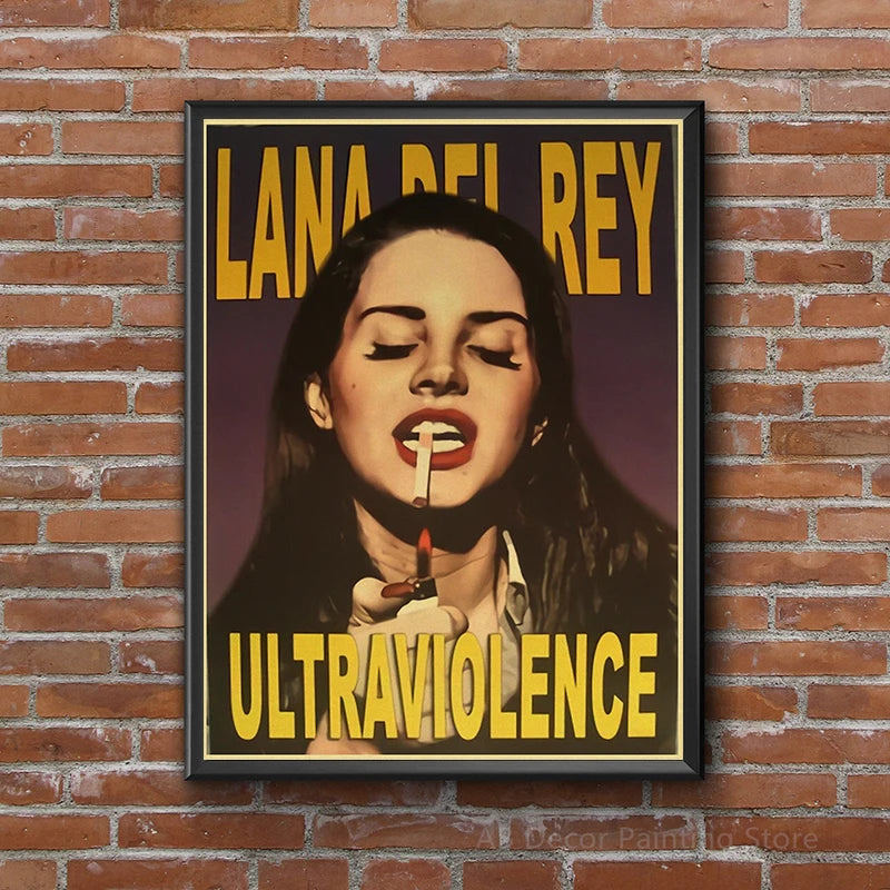 Lana Del Rey Retro Posters | Vintage Mood Enhancer